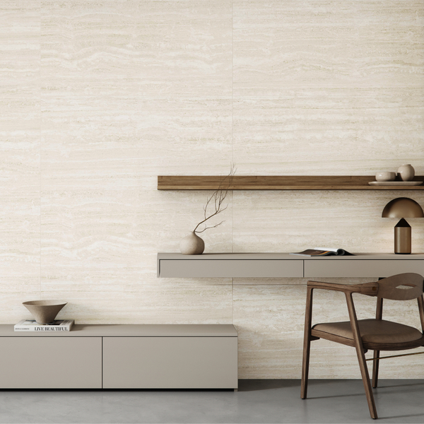Porcelanico Embramaco 63x122 Gran Travertino Navona Lux