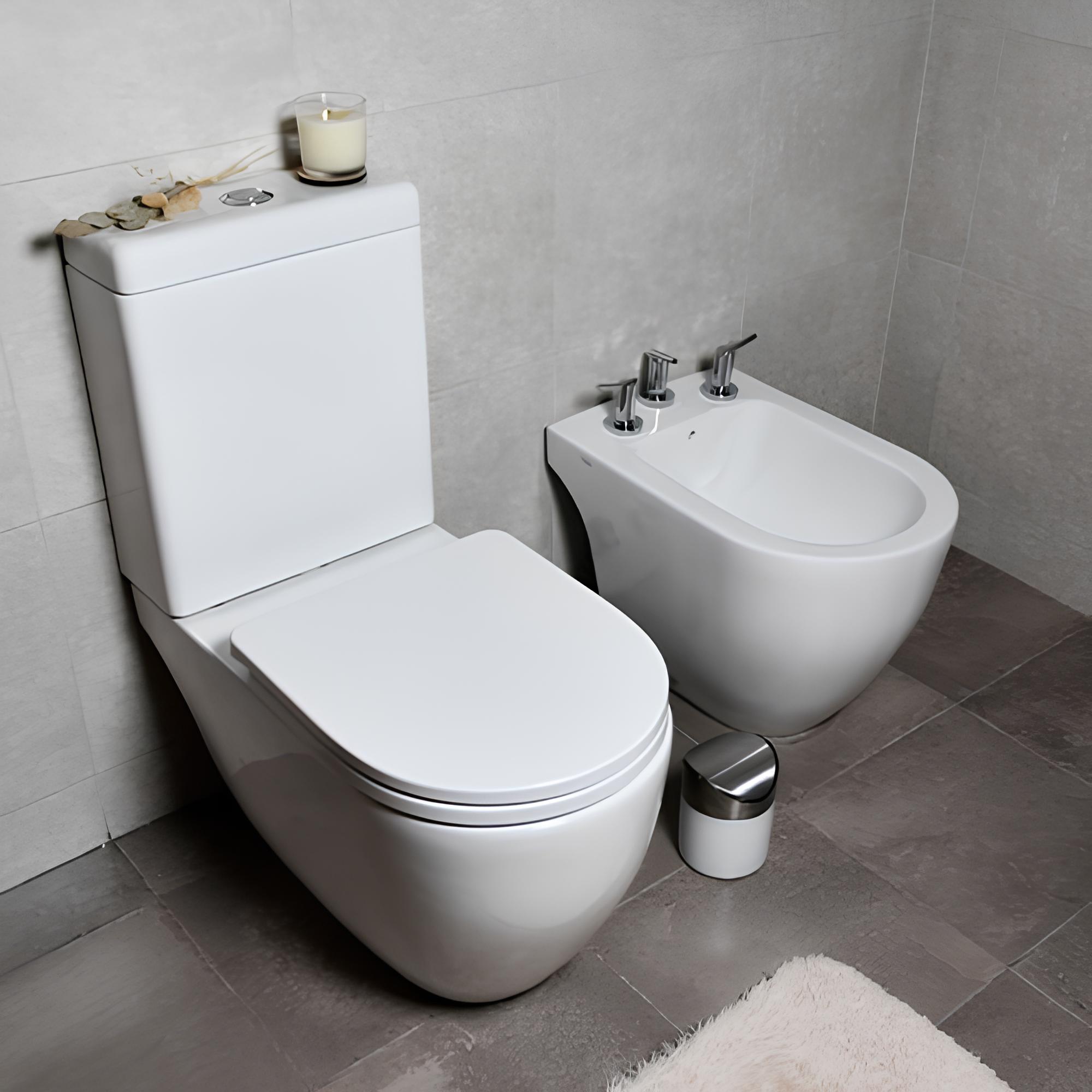 Bidet Ferrum Fontana Blanco 3 Agujeros
