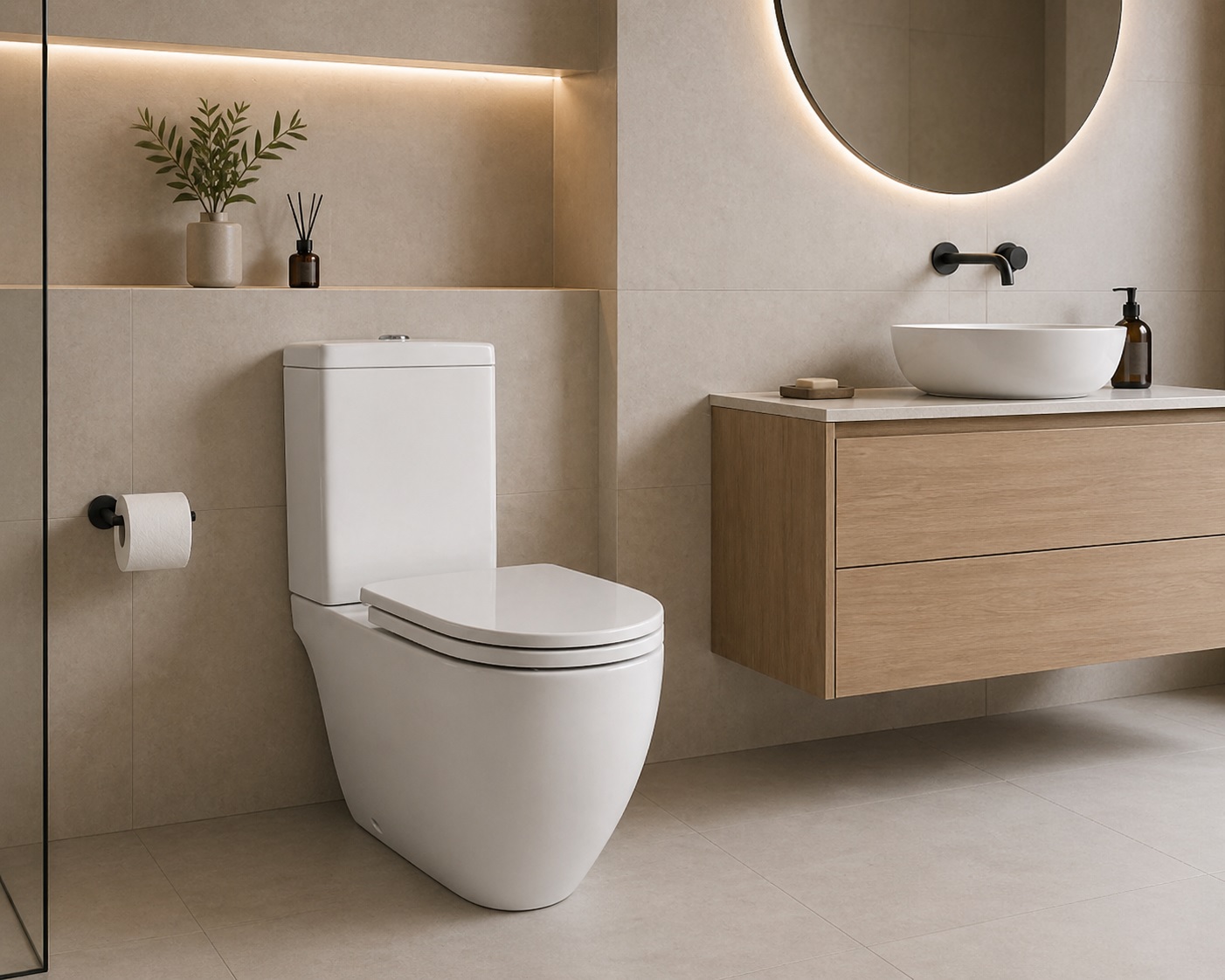 Deposito De Apoyar Ferrum Fontana Dual Blanco