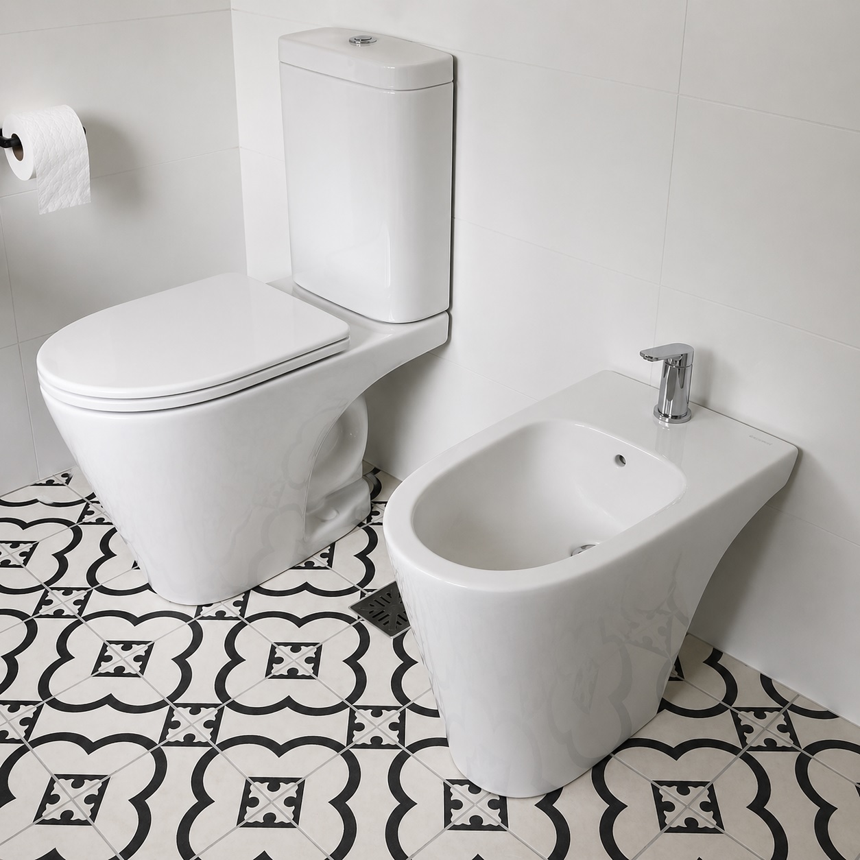 Bidet Ferrum Marina De 1 Agujero Blanco