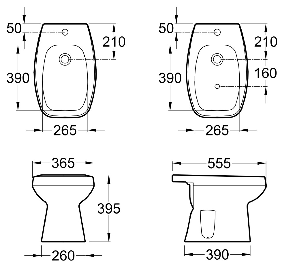 Bidet Monocomando Roca Monaco Blanco