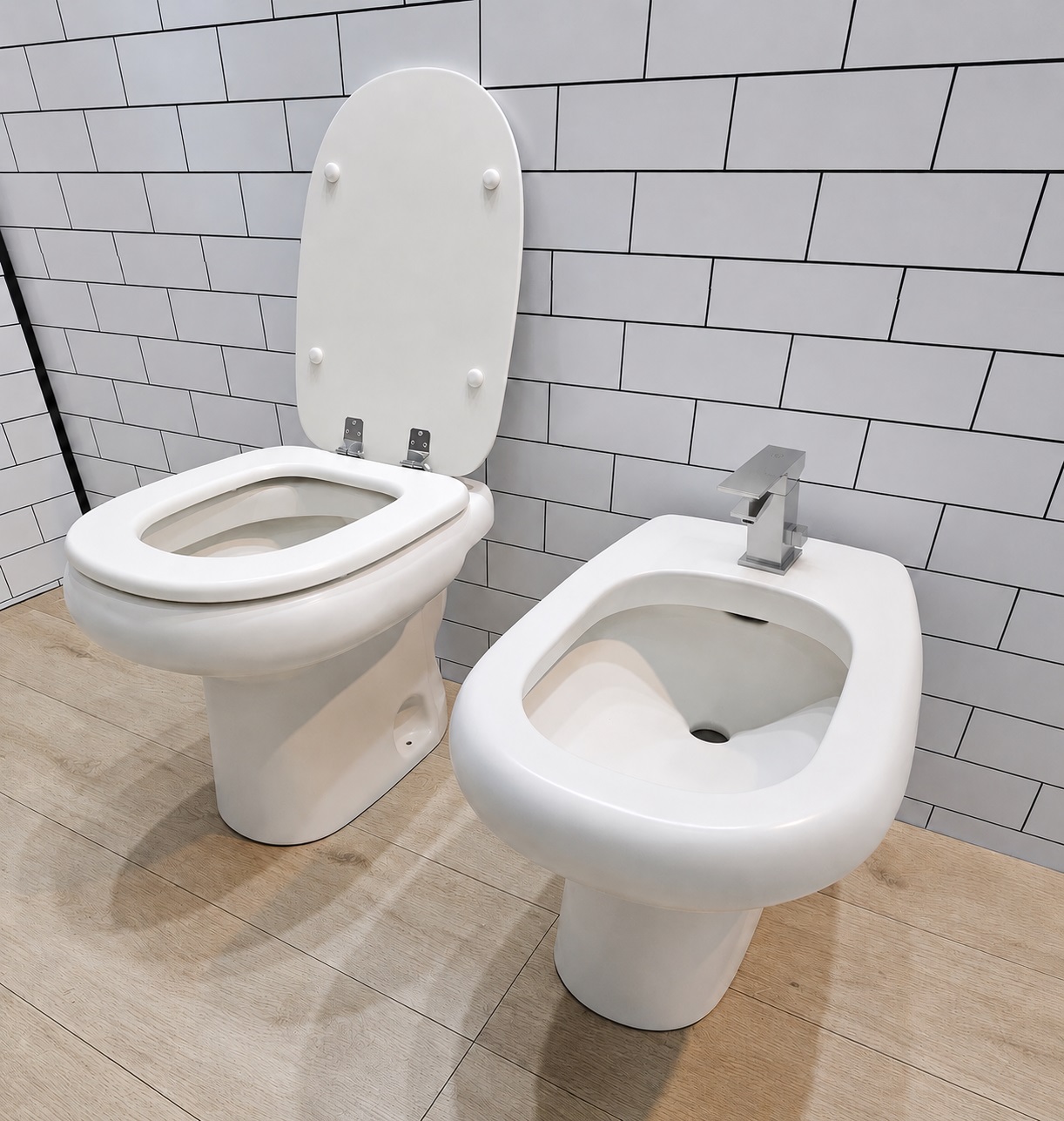 Bidet Monocomando Ferrum Adriática Blanco