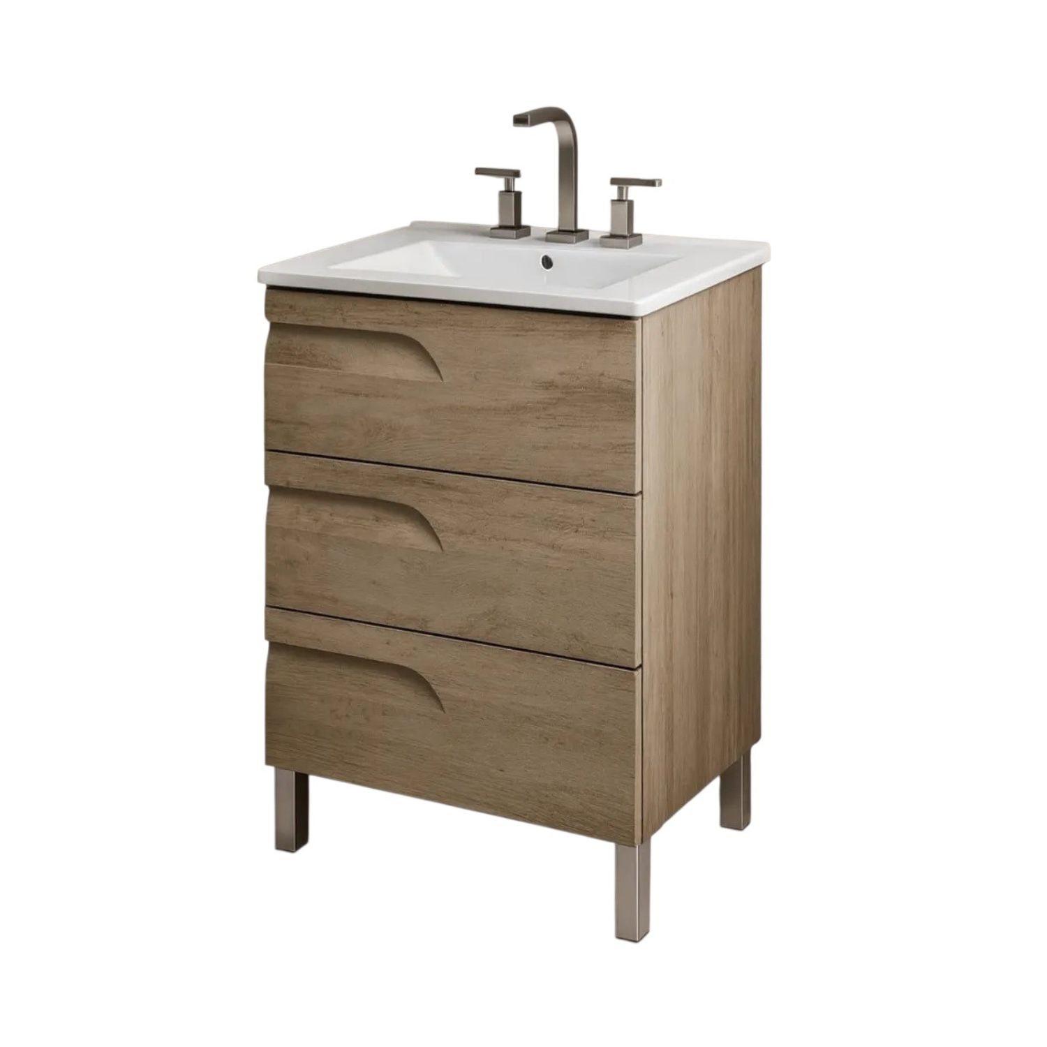 Vanitory de 3 Agujeros de Pie Schneider Rivo 60 Cm California