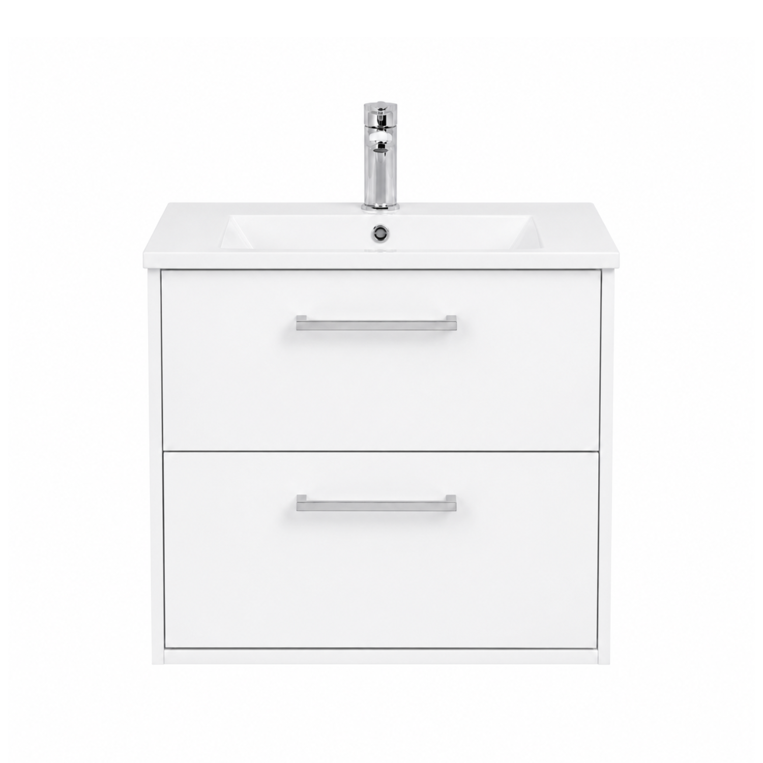 Vanitory De Colgar Con Bacha Monocomando Campi Bossa Blanco 60 cm