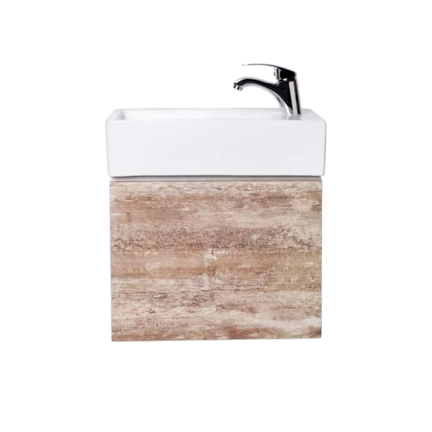 Vanitory De Colgar Con Bacha Monocomando Campi Shape 45 Cm