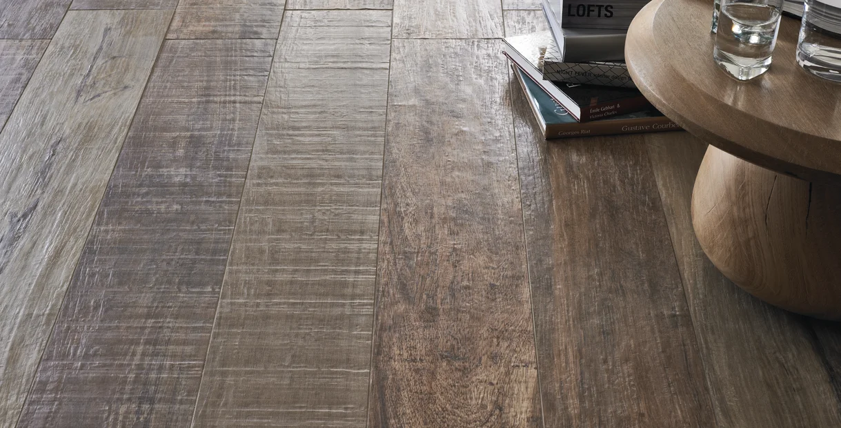 Porcelanato Portobello 20x120 Ibirapuera Mix Símil Madera