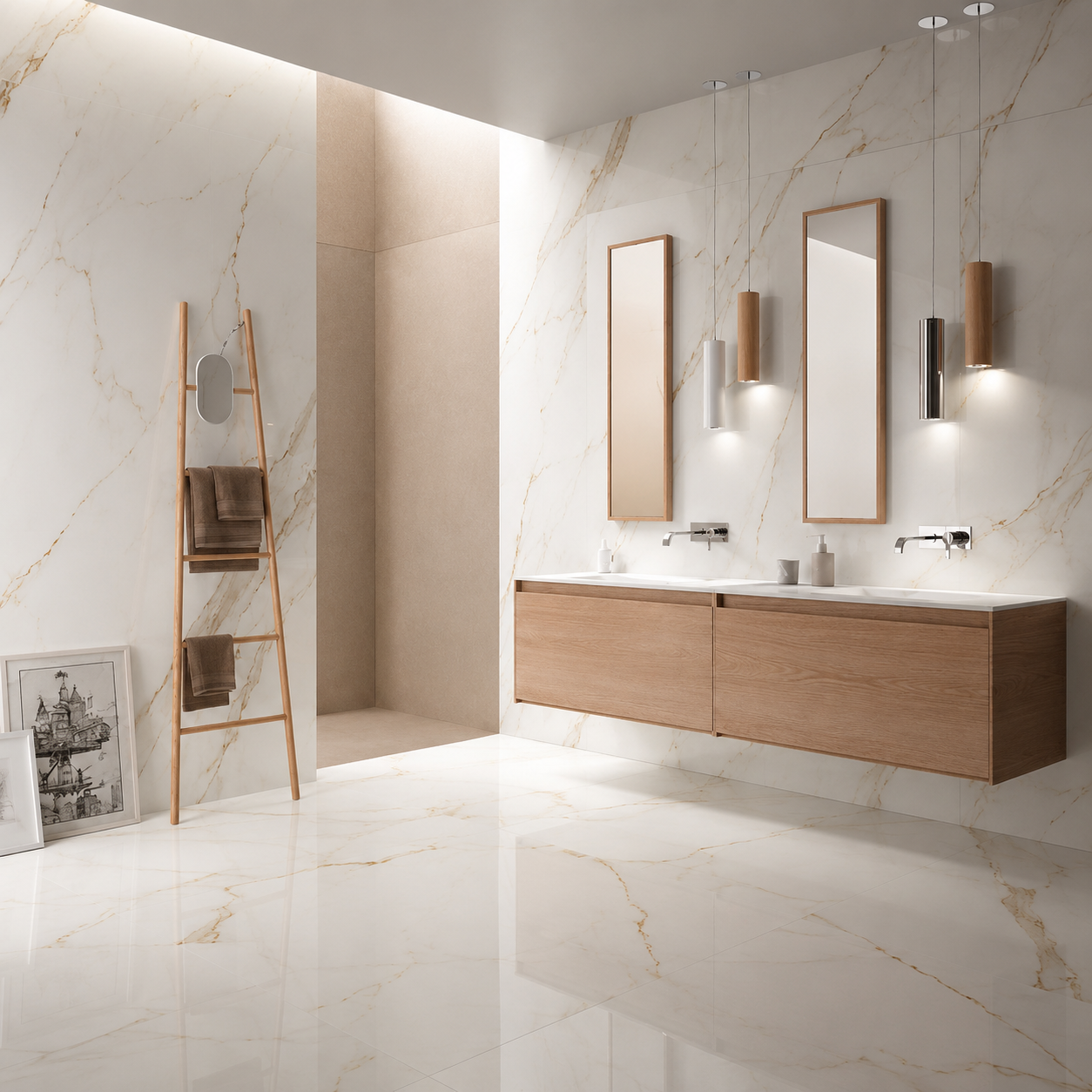 Porcelanico pulido angelgres calacata gold 58x120