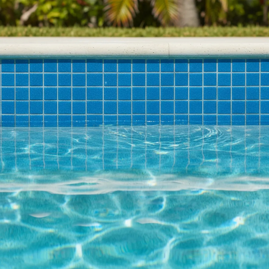 Venecitas Biseladas 2x2 Para Piscina Color Celeste
