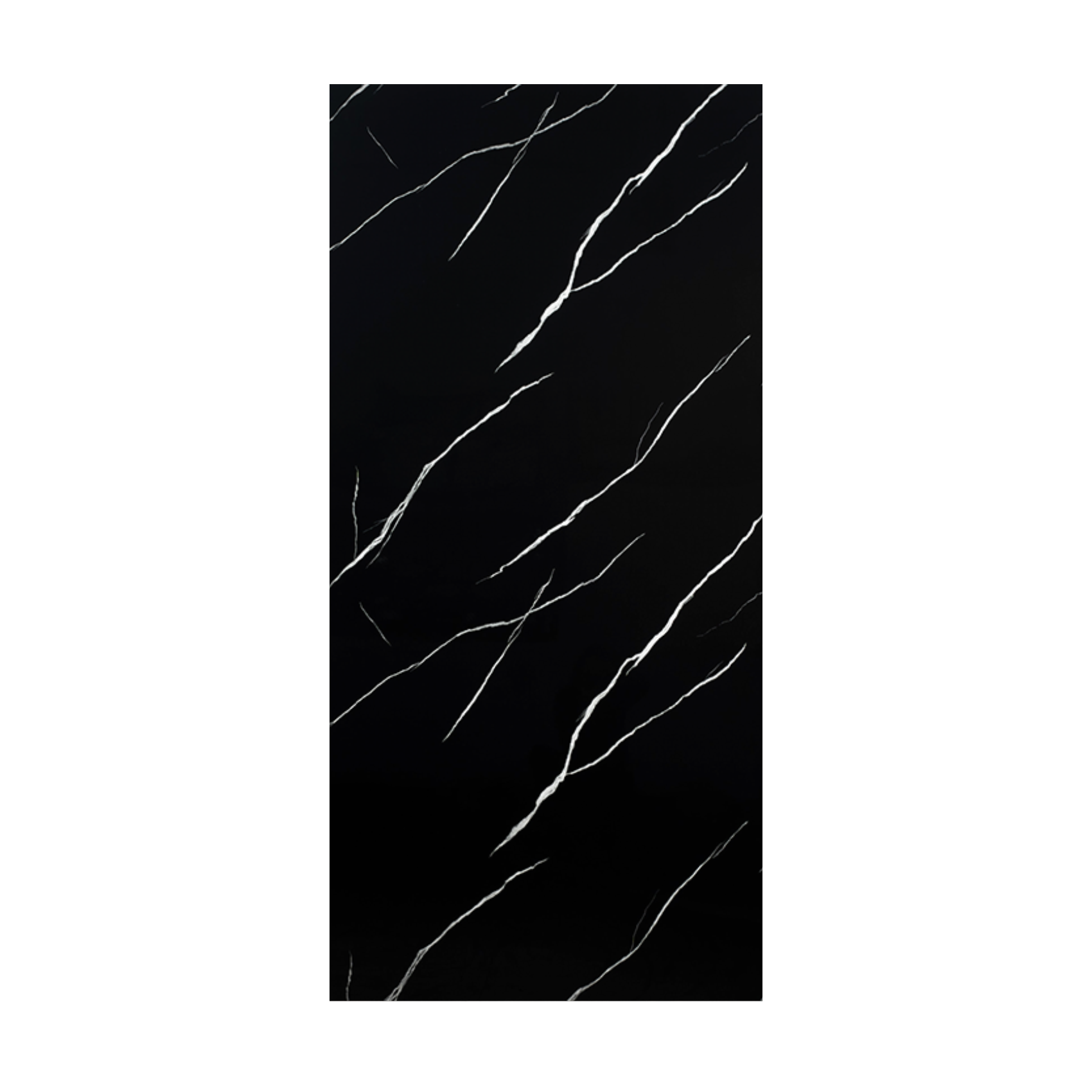 PANEL PLACA DE PVC MODNY BLACK BRILLANTE 122X244