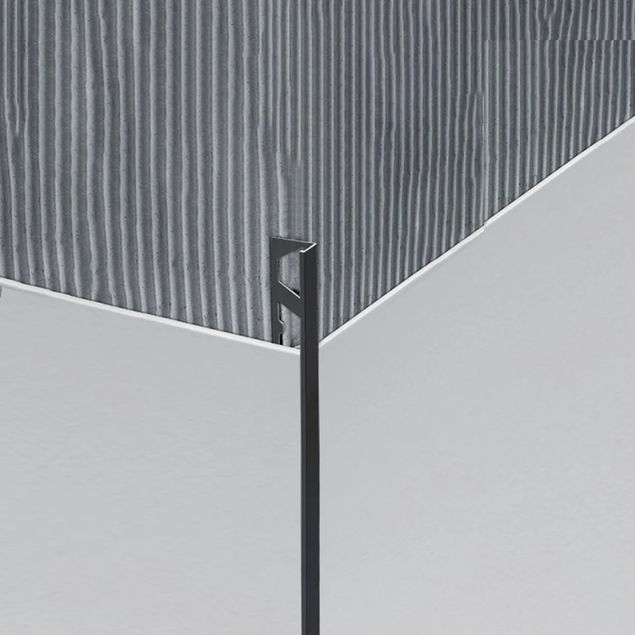 Varilla En L Atrim Aluminio Negra 10mm – 1658