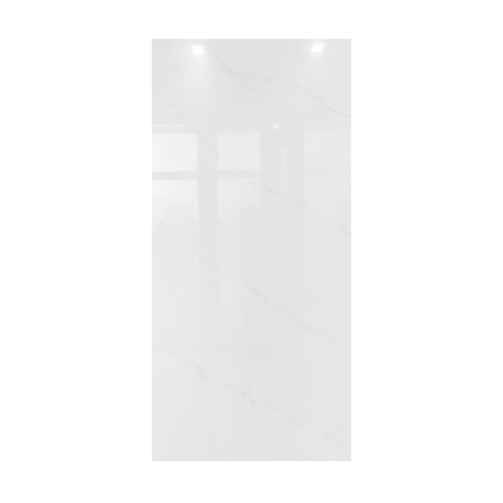 Porcelanato Villagres 80,5x140 Bianco Thassos
